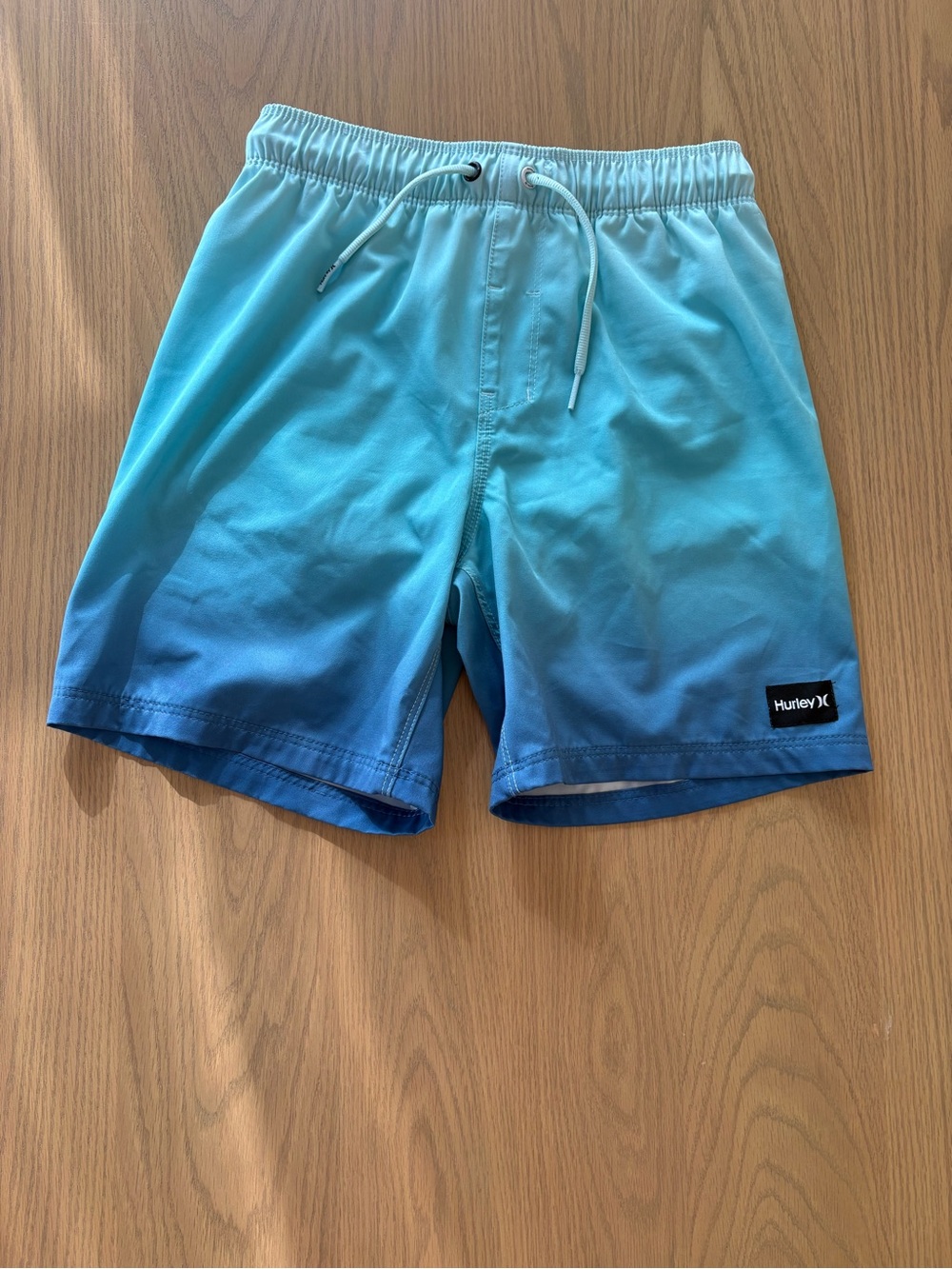 Boys Hurley Blue and Teal Ombre Swim Trunks
